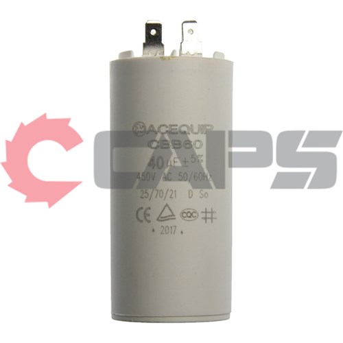 Capacitor 40UF, Voltage 350V - Suits EL12/EL17